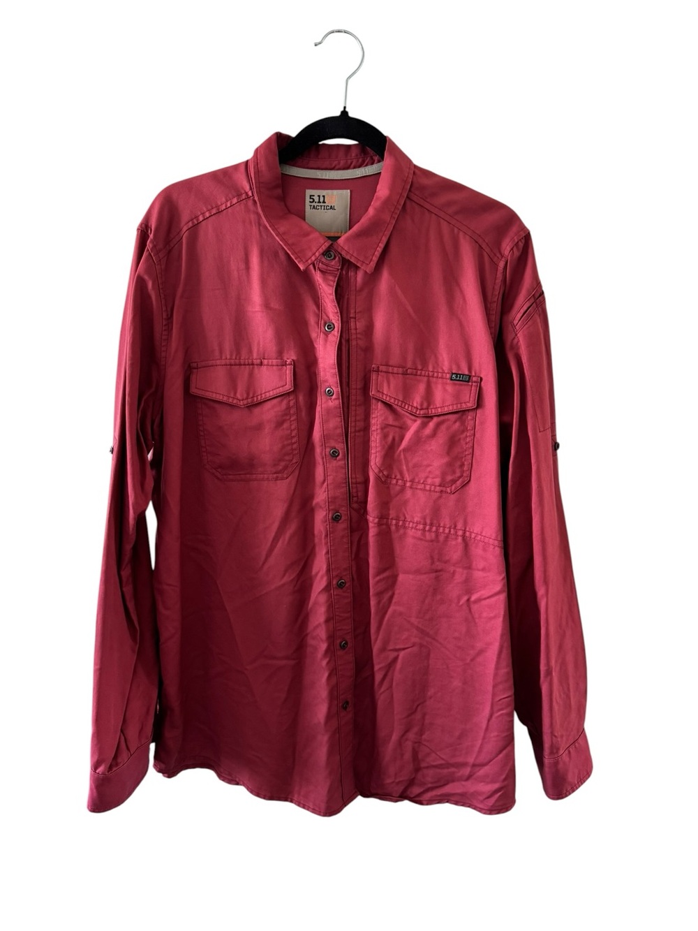 5.11 Tactical Women's Button-Up Shirt in Deep Brick Red
